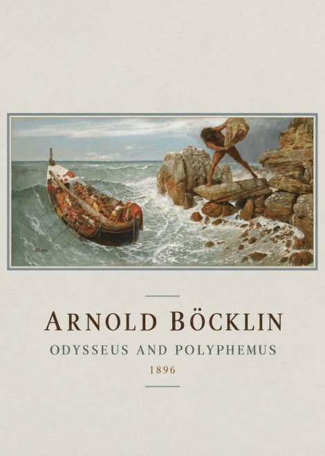 Arnold Böcklin Odysseus and Polyphemus No4 - Plakat