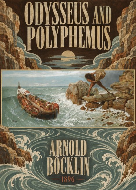 Arnold Böcklin Odysseus and Polyphemus No6 - Plakat