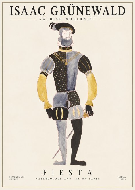 Isaac Grünewald Fiesta No1 - Plakat