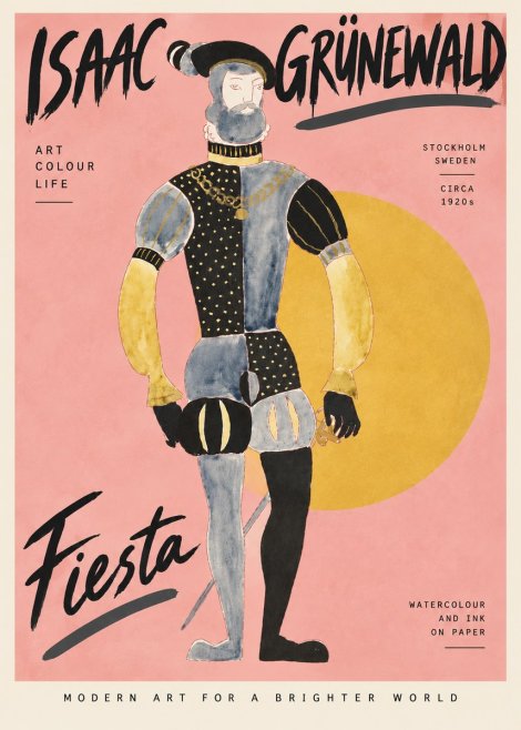 Isaac Grünewald Fiesta No4 - Plakat