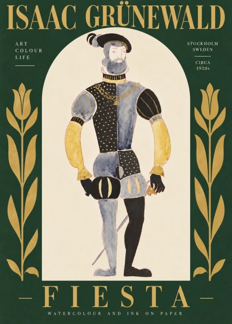 Isaac Grünewald Fiesta No5 - Plakat