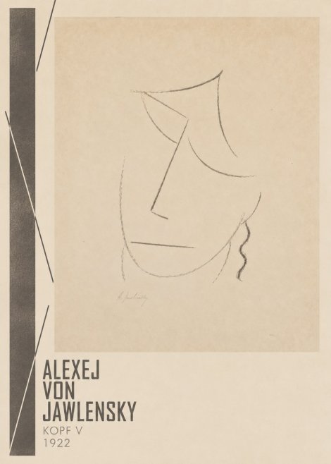 Alexej von Jawlensky Kopf V No2 - Plakat