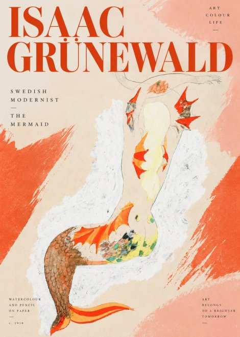 Isaac Grünewald The Mermaid No2 - Plakat