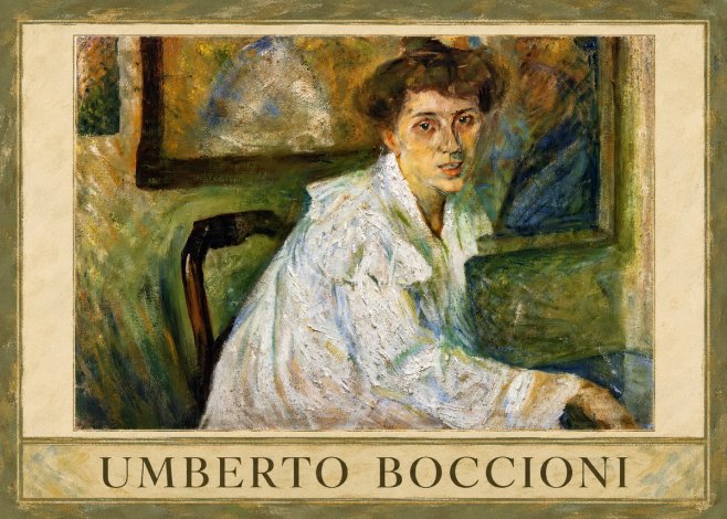 Umberto Boccioni Portrait of the Artist's Mother No1 - Plakat