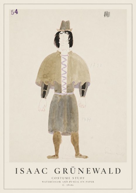 Isaac Grünewald Costume Study V No1 - Plakat
