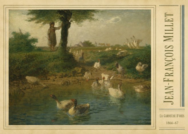 Jean-François Millet La Gardeuse D'oies No5 - Plakat