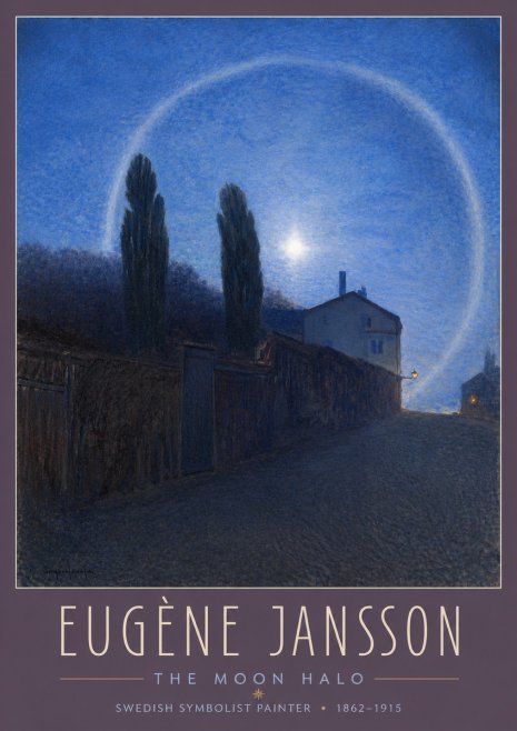 Eugène Jansson The Moon Halo No3 - Plakat