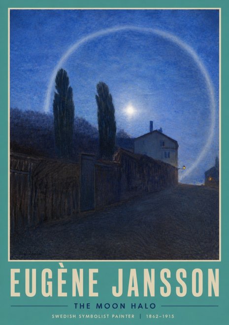Eugène Jansson The Moon Halo No4 - Plakat