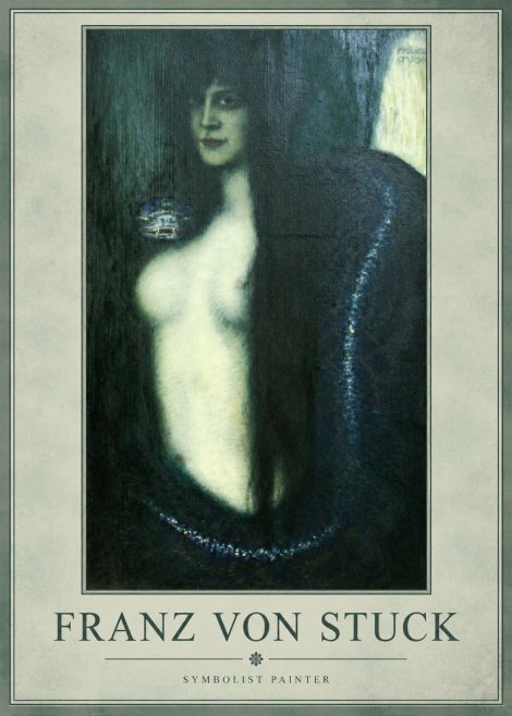 Franz von Stuck Die Sünde No1 - Plakat
