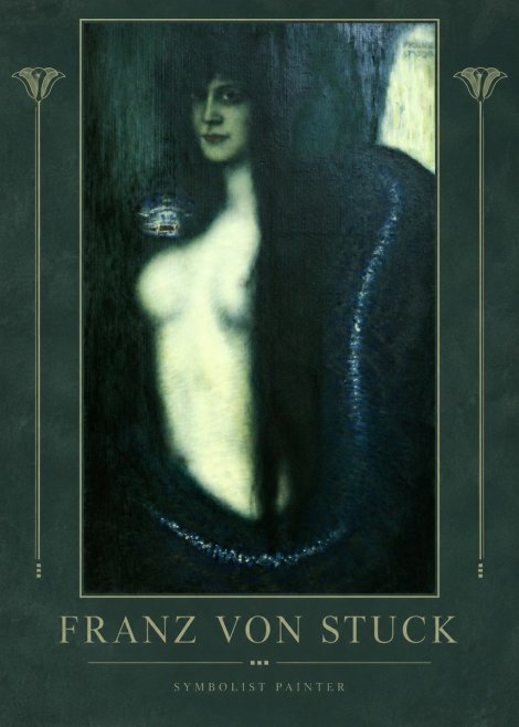 Franz von Stuck Die Sünde No2 - Plakat