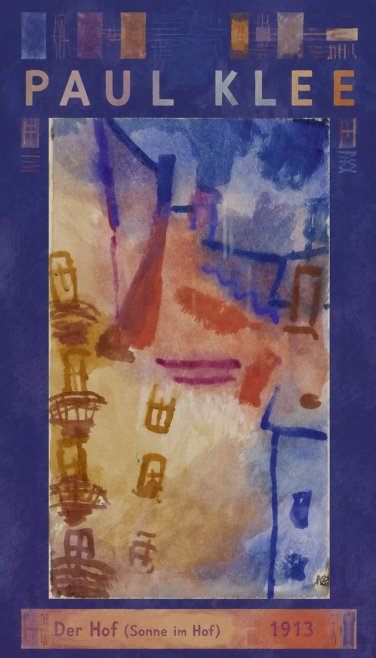 Paul Klee Der Hof (Sonne Im Hof) No6 - Plakat