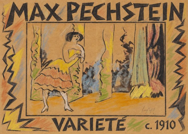 Max Pechstein Varieté No1 - Plakat