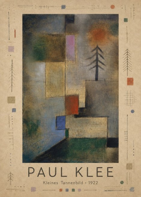Paul Klee Kleines Tannenbild No3 - Plakat