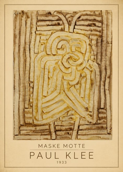 Paul Klee Maske Motte No1 - Plakat
