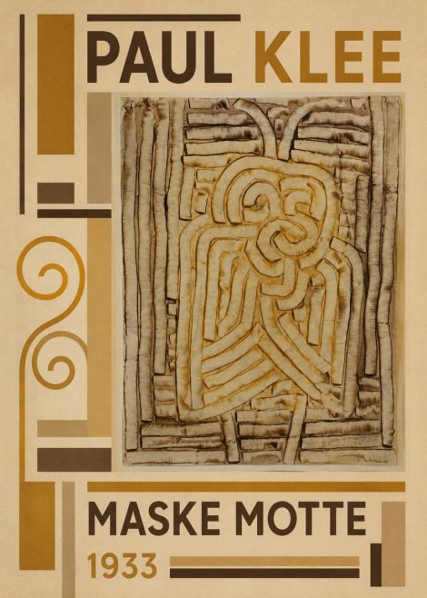 Paul Klee Maske Motte No3 - Plakat