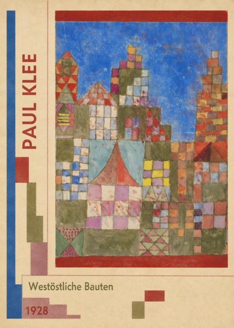 Paul Klee Westöstliche Bauten No2 - Plakat
