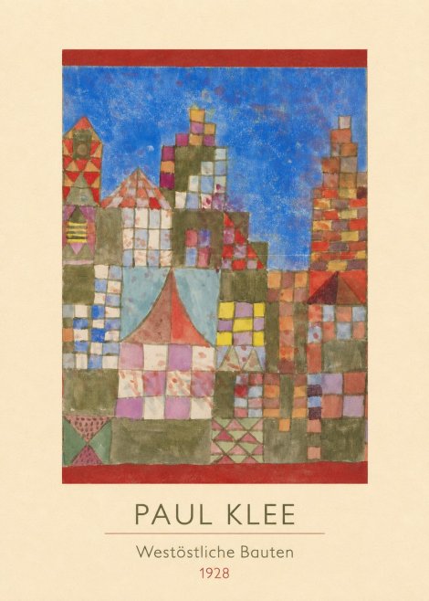 Paul Klee Westöstliche Bauten No3 - Plakat