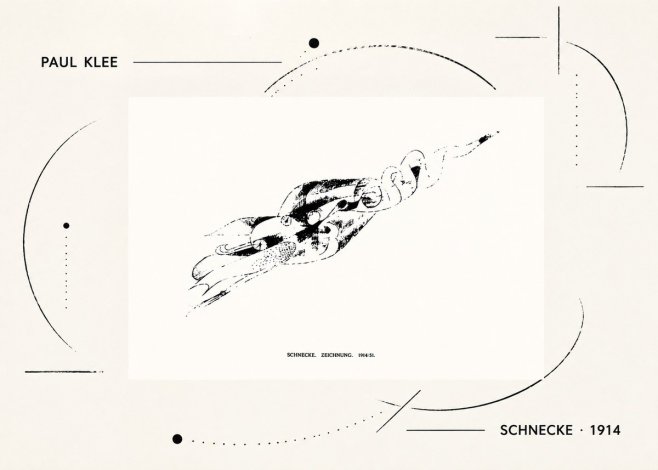Paul Klee Schnecke No2 - Plakat