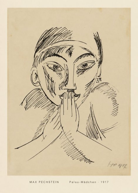 Max Pechstein Palau-mädchen No4 - Plakat