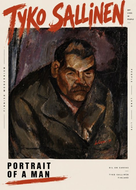 Tyko Sallinen Portrait of a Man V No2 - Plakat