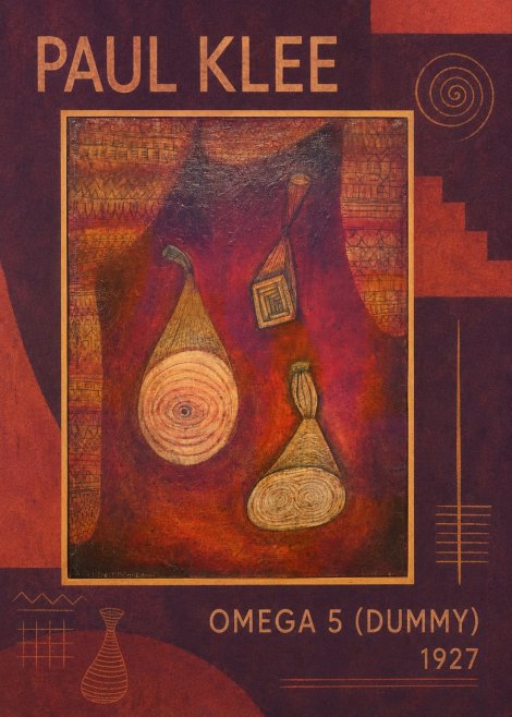 Paul Klee Omega 5 (Dummy) No1 - Plakat