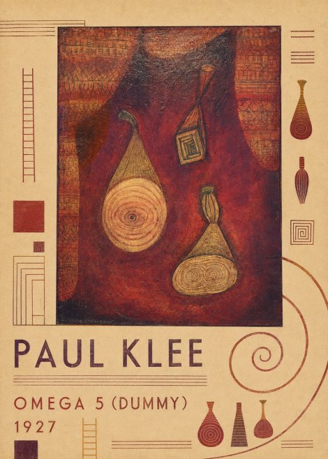 Paul Klee Omega 5 (Dummy) No6 - Plakat