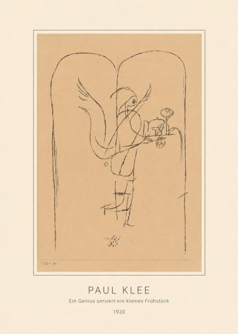 Paul Klee Ein Genius Serviert Ein Kleines Frühstück No4 - Plakat