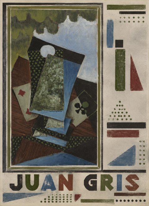 Juan Gris Playing Cards and a Siphon No5 - Plakat
