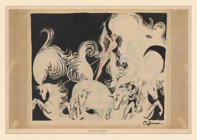 Charles Gesmar Art Deco Fantasy No6 - Plakat