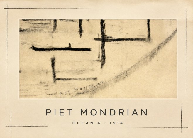 Piet Mondrian Ocean 4 No1 - Plakat