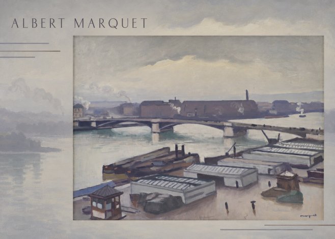 Albert Marquet River Scene, Paris No5 - Plakat