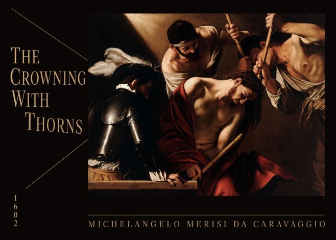 Michelangelo Merisi da Caravaggio The Crowning with Thorns II No6 - Plakat