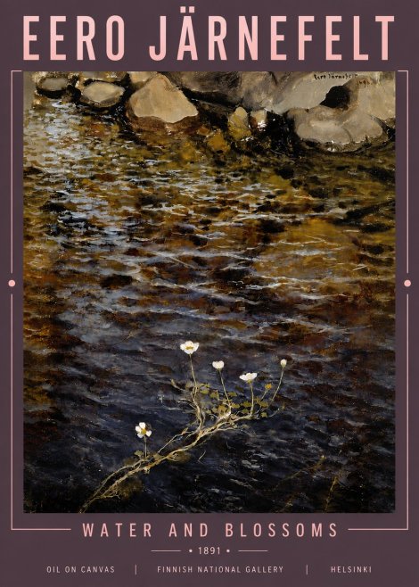 Eero Järnefelt Water and Blossoms No5 - Plakat