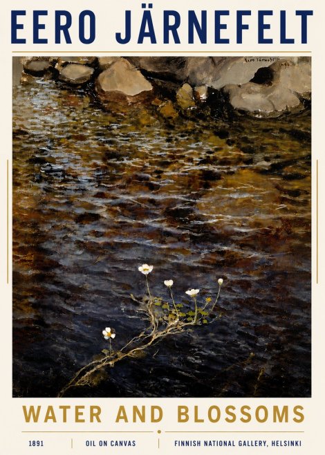 Eero Järnefelt Water and Blossoms No6 - Plakat