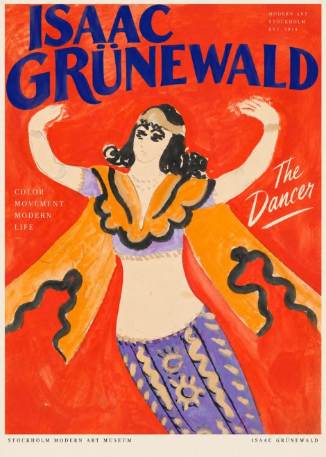 Isaac Grünewald The Dancer I No3 - Plakat