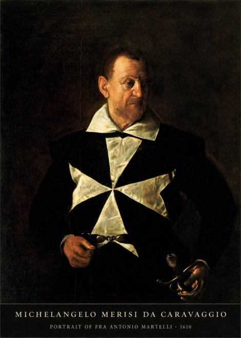 Michelangelo Merisi da Caravaggio Portrait of Fra Antonio Martelli No5 - Plakat