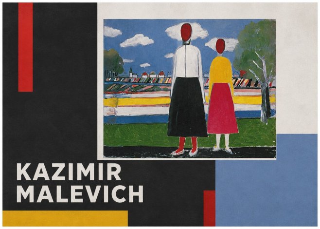 Kazimir Malevich Two Figures No5 - Plakat