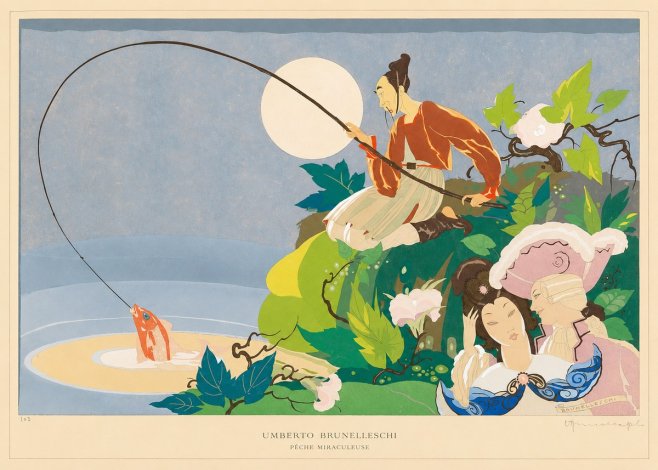 Umberto Brunelleschi Pêche Miraculeuse No6 - Plakat