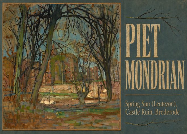 Piet Mondrian Spring Sun (Lentezon), Castle Ruin, Brederode No5 - Plakat