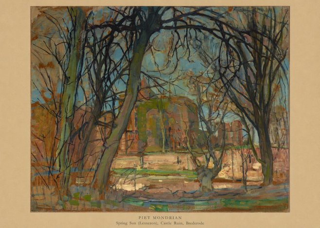 Piet Mondrian Spring Sun (Lentezon), Castle Ruin, Brederode No6 - Plakat