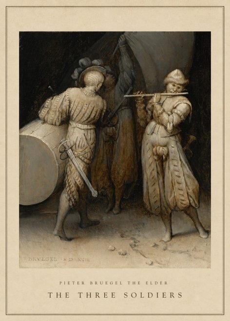 Pieter Bruegel The Three Soldiers No4 - Plakat