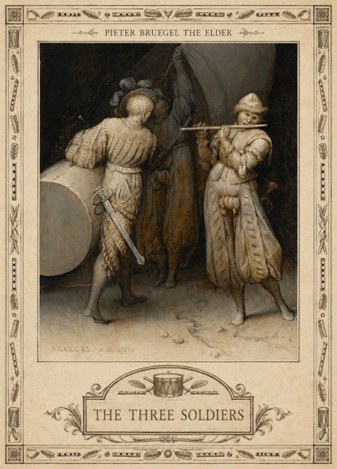 Pieter Bruegel The Three Soldiers No5 - Plakat