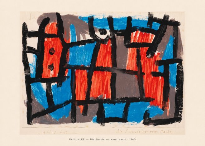 Paul Klee Die Stunde Vor Einer Nacht No5 - Plakat
