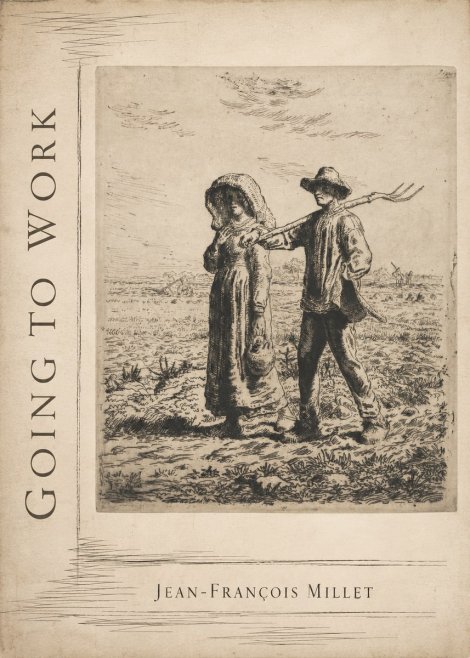 Jean-François Millet Going to Work No2 - Plakat