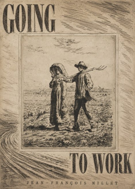 Jean-François Millet Going to Work No4 - Plakat