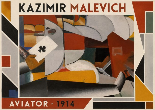 Kazimir Malevich Aviator No1 - Plakat
