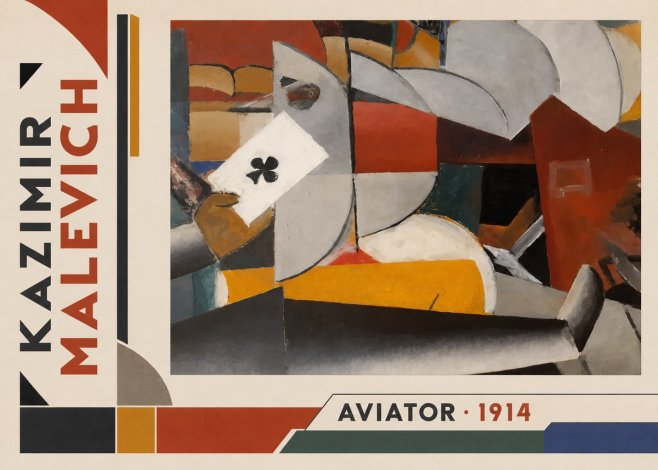 Kazimir Malevich Aviator No2 - Plakat