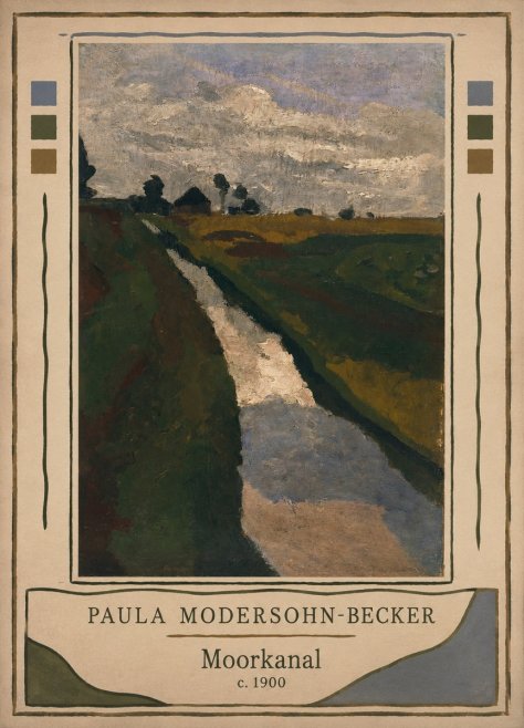 Paula Modersohn-Becker Moorkanal No2 - Plakat