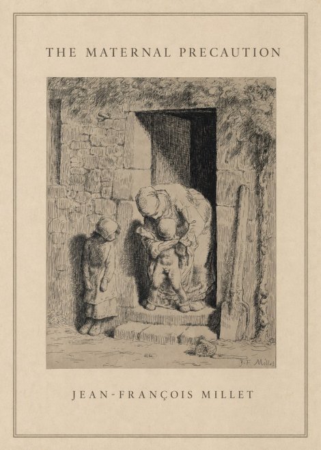 Jean-François Millet The Maternal Precaution No1 - Plakat
