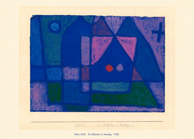 Paul Klee Ein Stübchen in Venedig No6 - Plakat